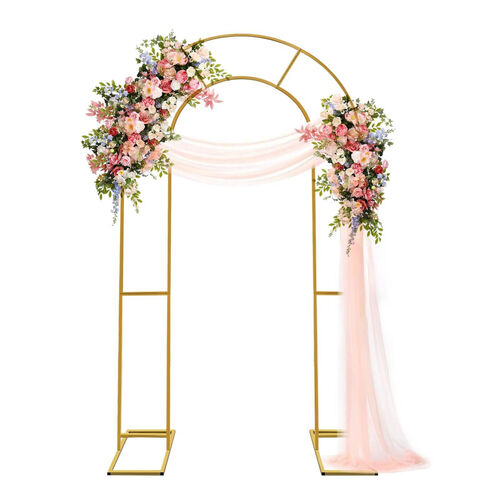 Double Arch Backdrop Stand (Gold, 7.2FT×4FT)