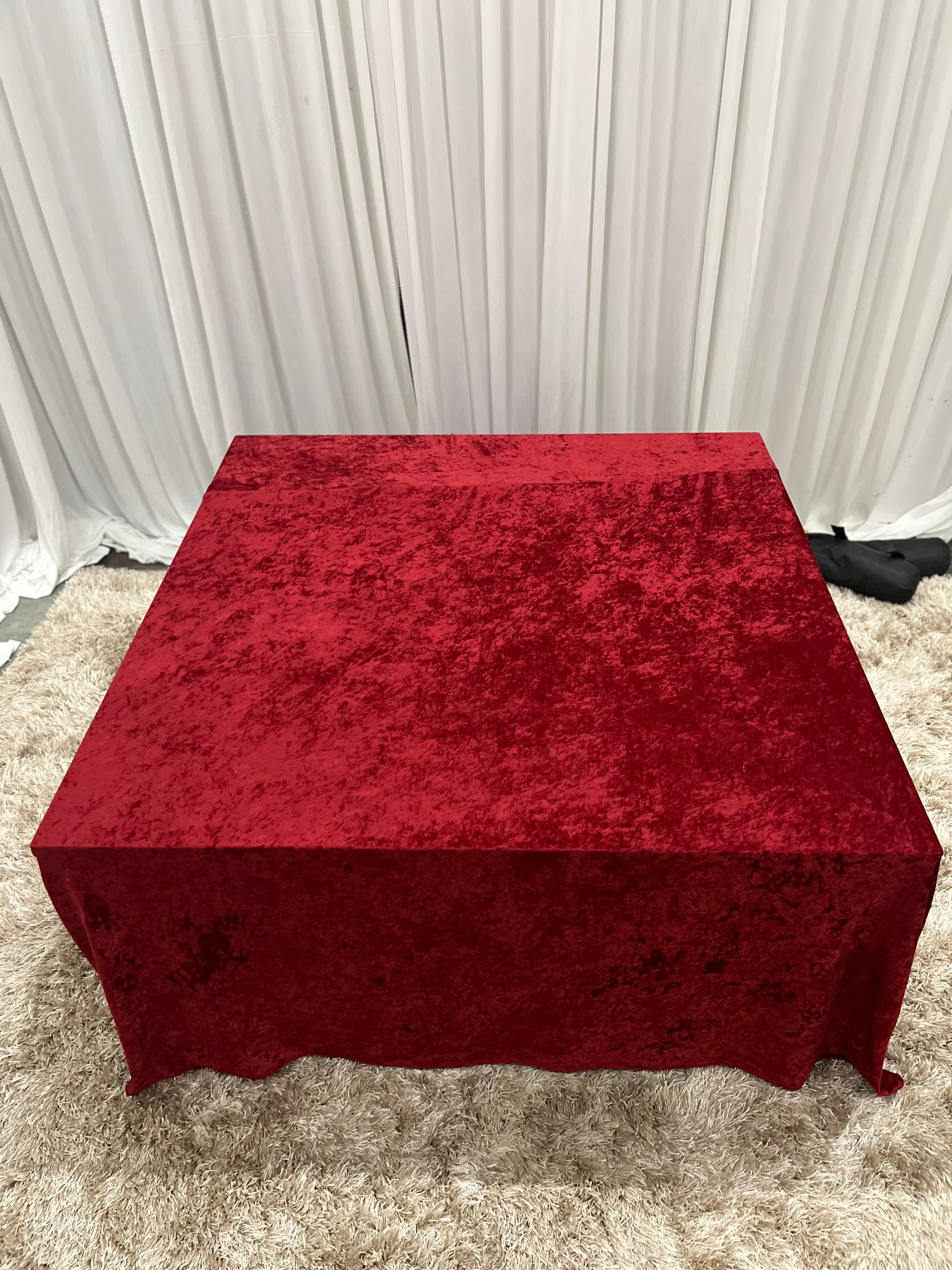 Maroon Velvet Stage Cover