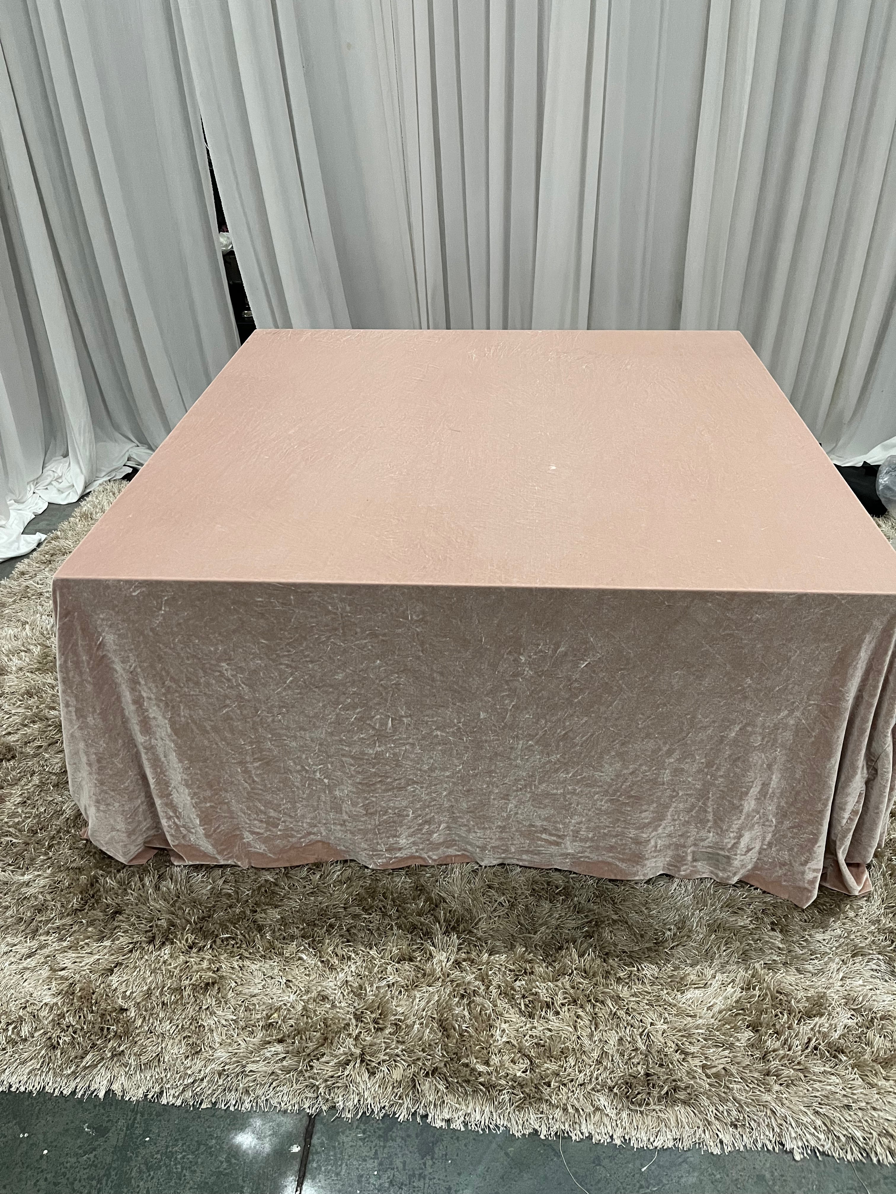 Coral Velvet Stage Cover