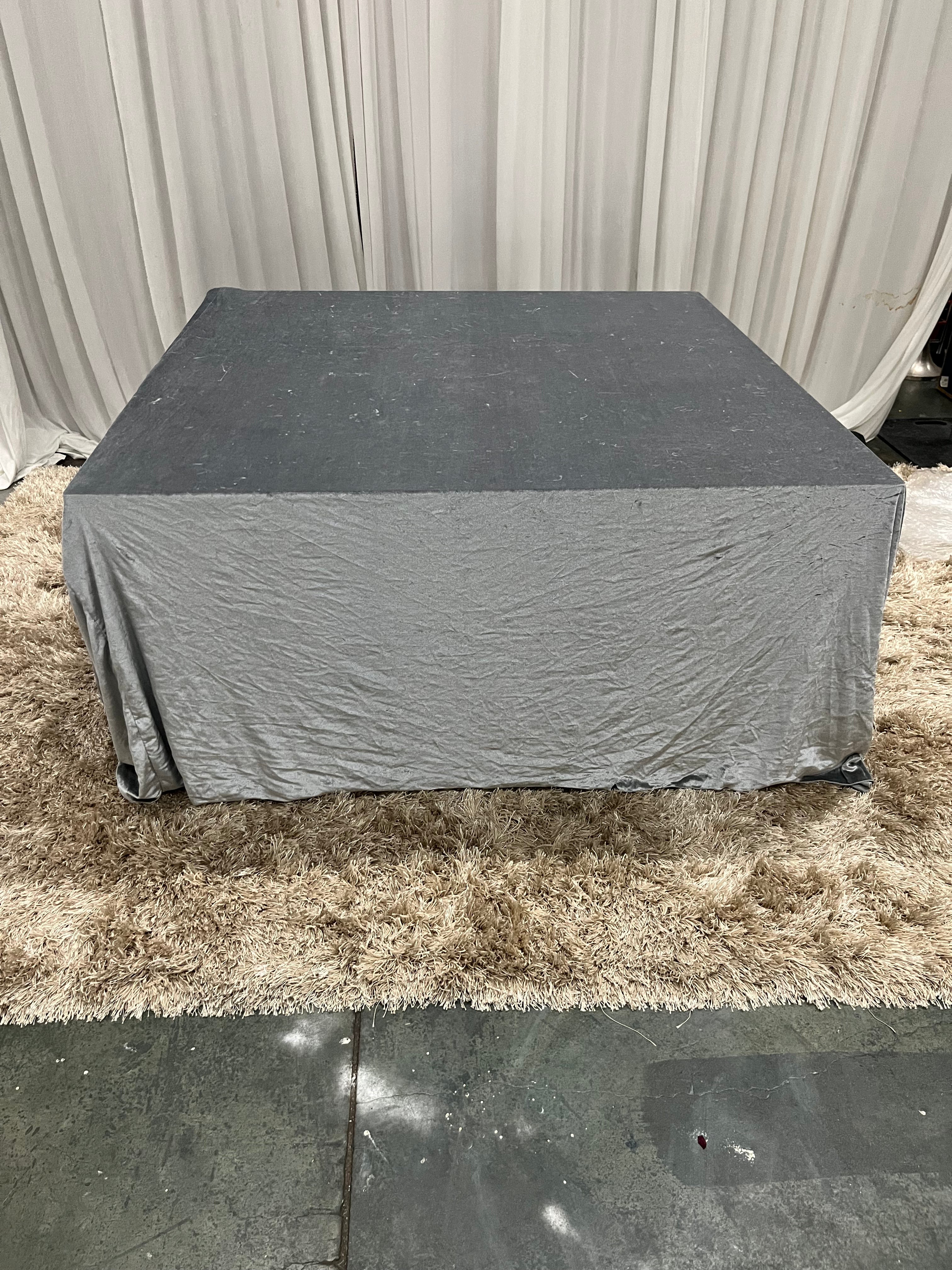 Gray Velvet Stage Cover