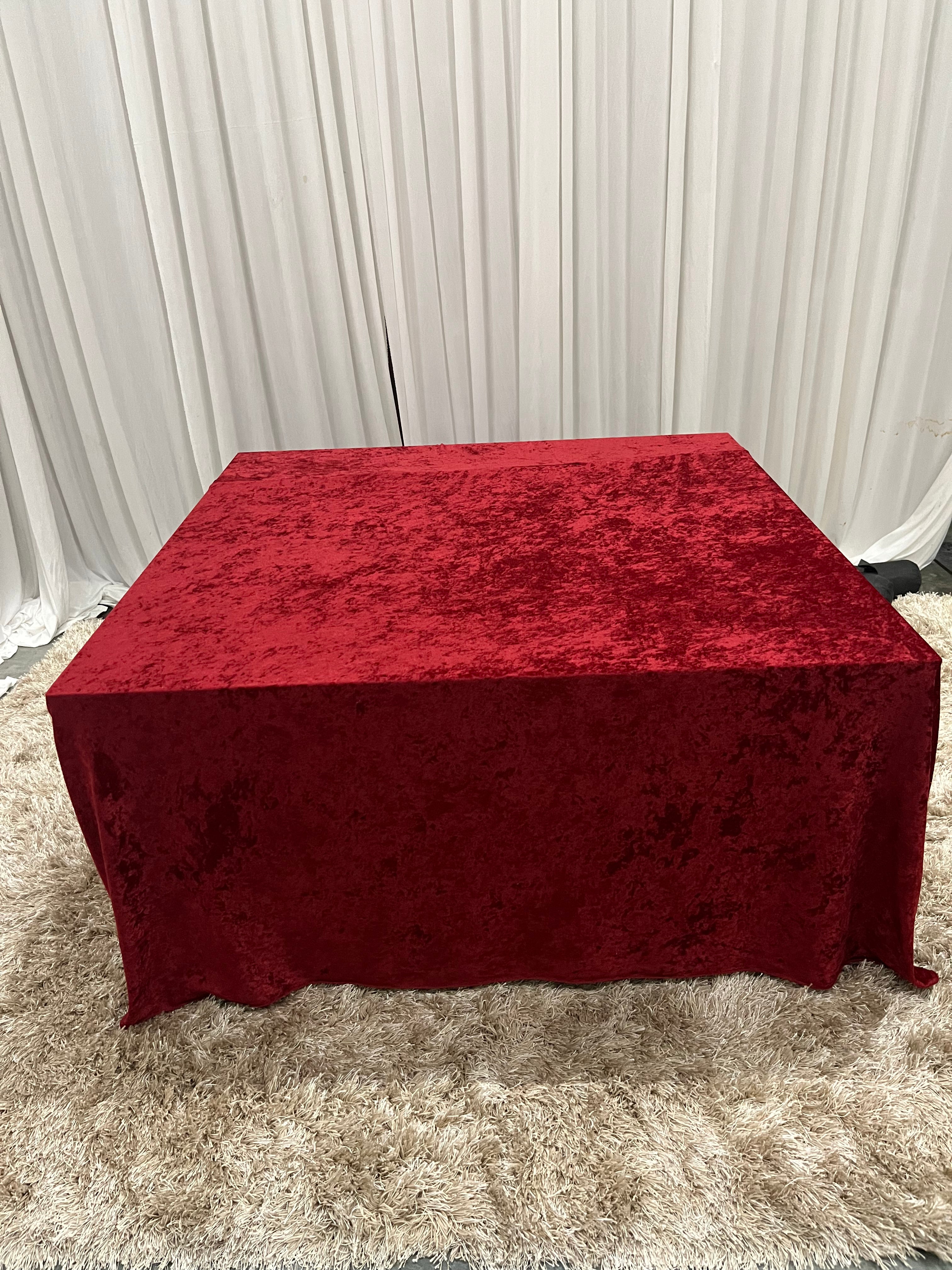Maroon Velvet Stage Cover