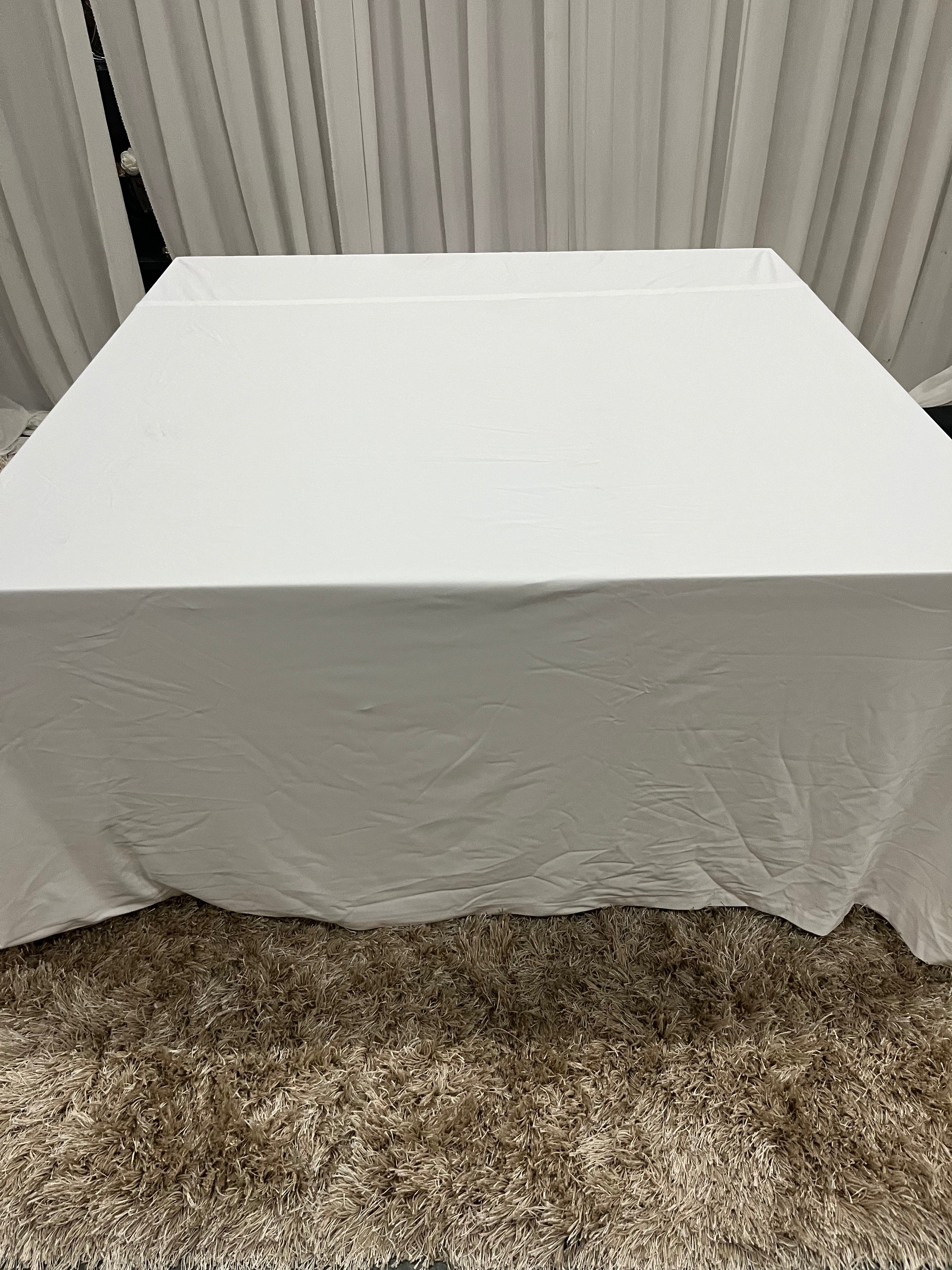White stage cover