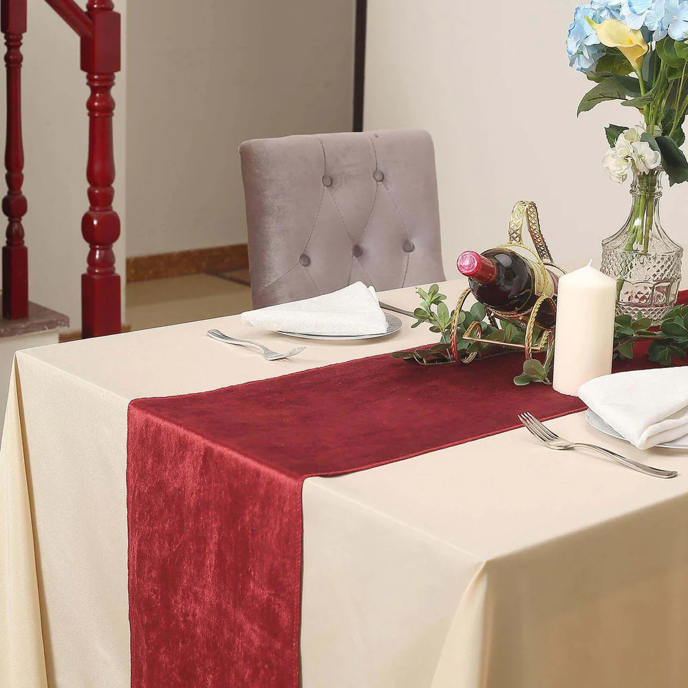 Premium Velvet Table Runner 12"x108"