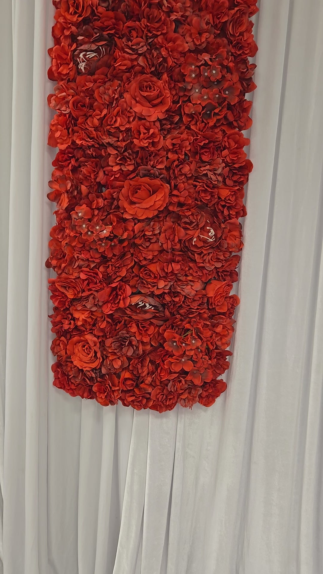 Load video: Red Rose Flat Runner/wall