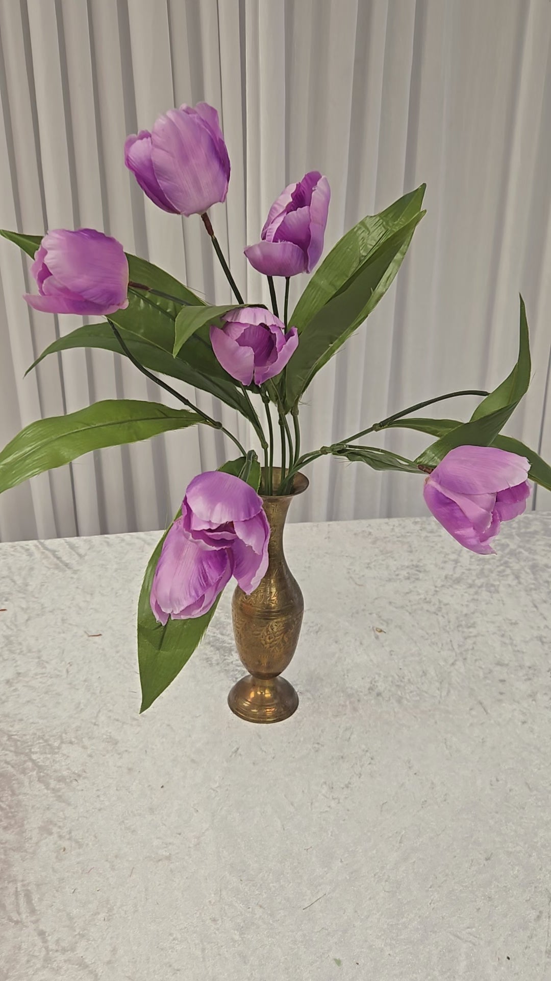 Load video: Purple Tulip Bunch