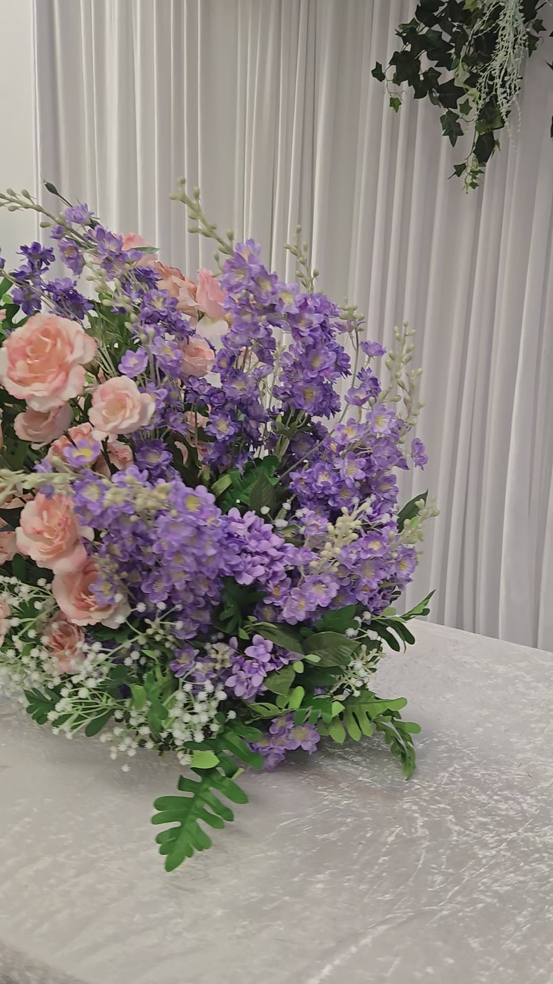 Load video: Purple and Pink Mixed Floral