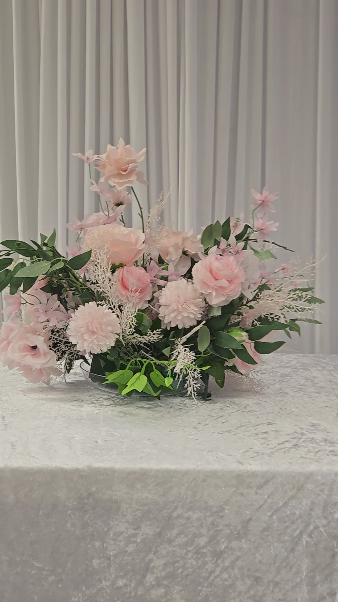 Load video: Light Pink Center piece