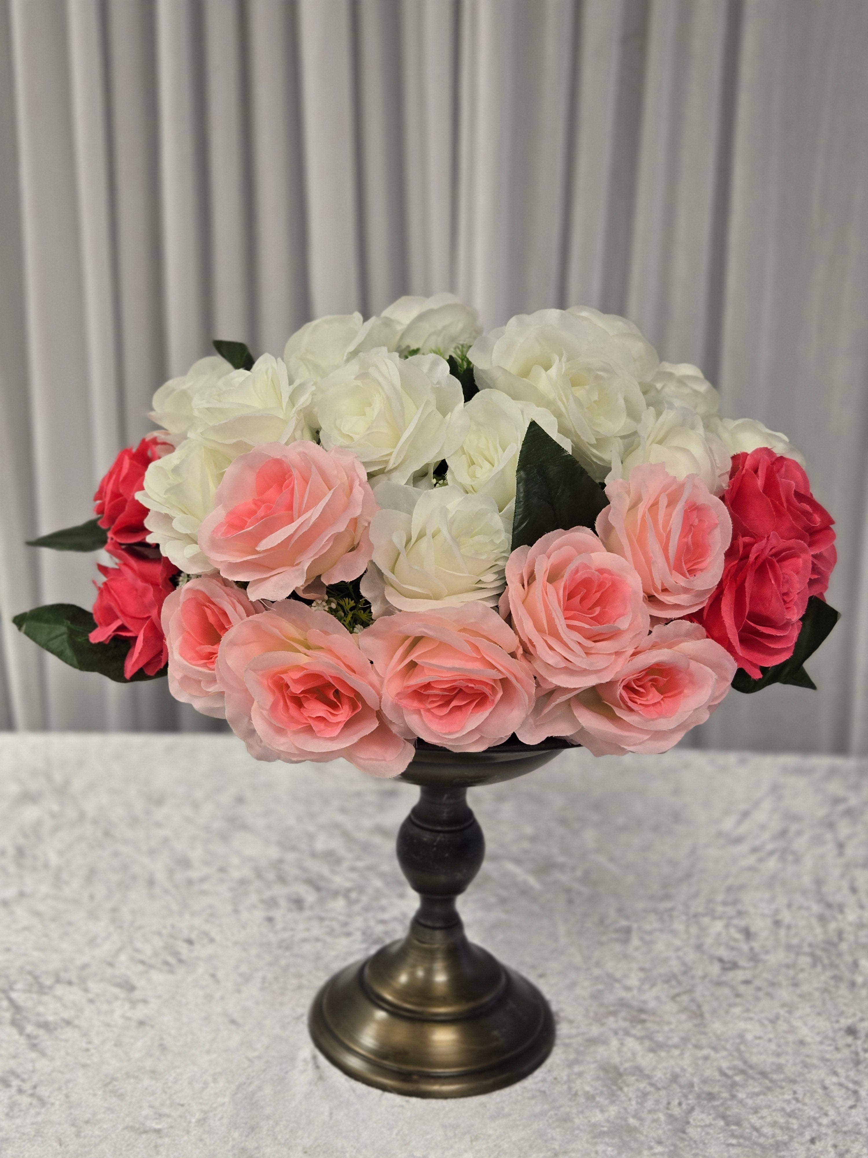 Pink and White Center piece