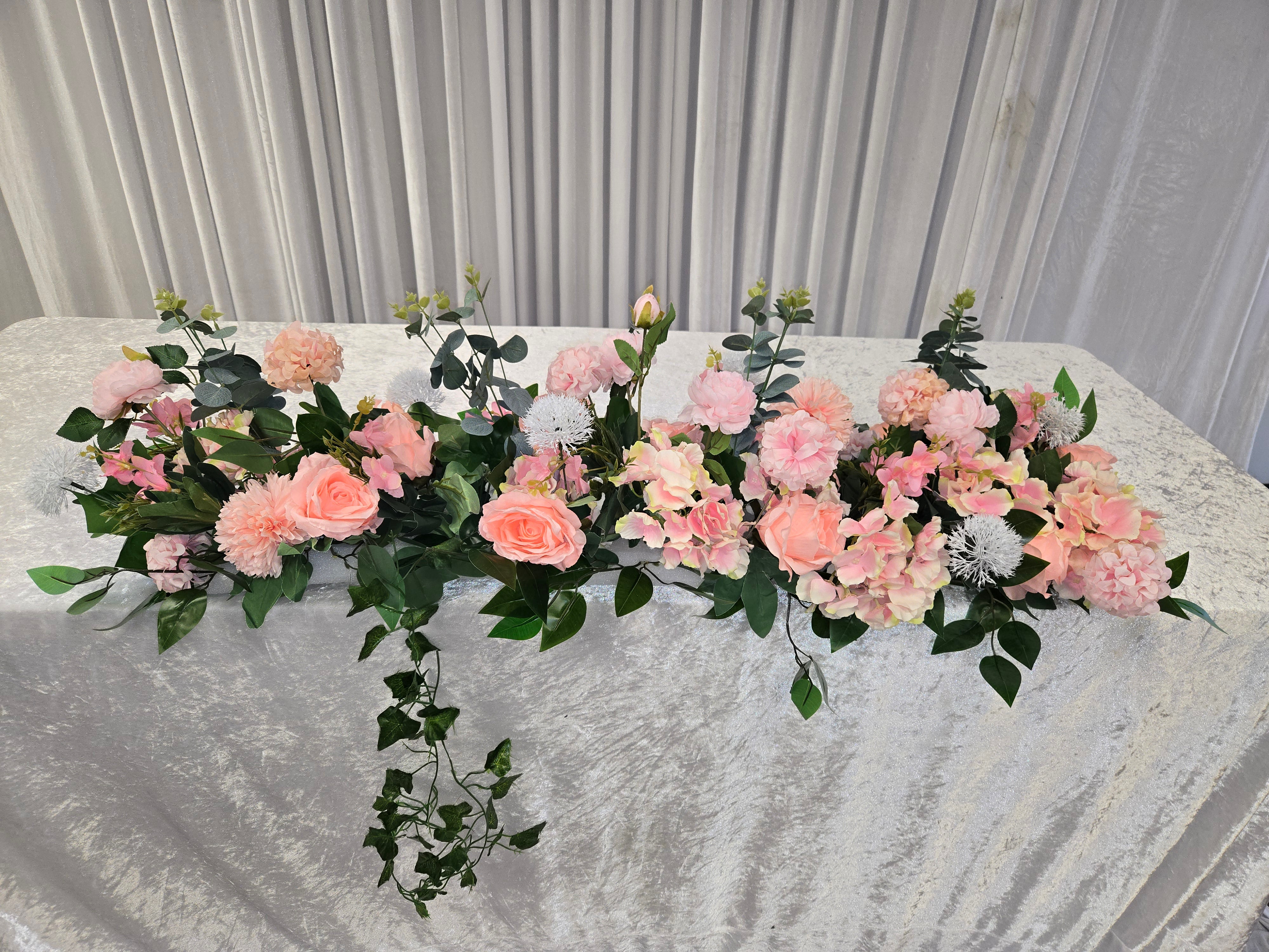 Coral Floral Runner