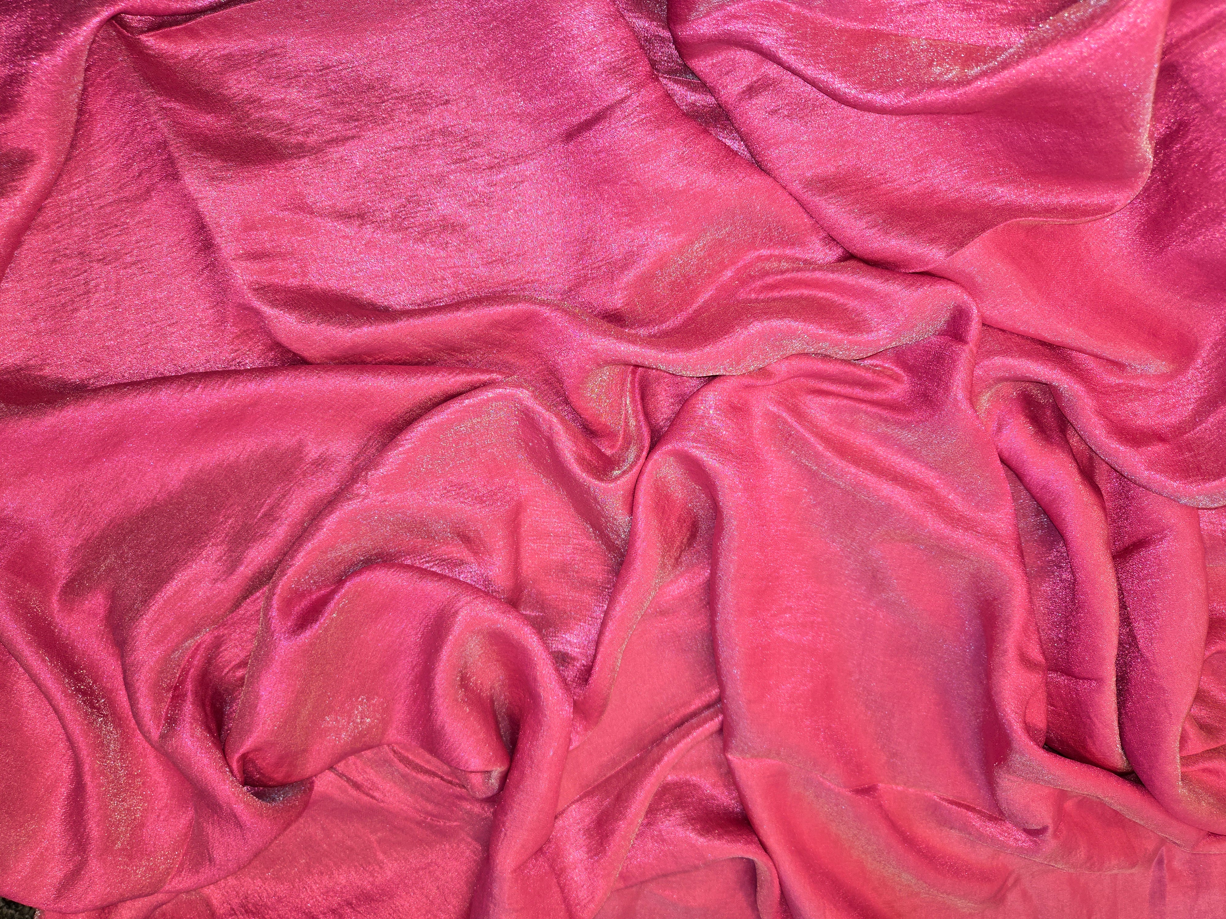 Pink Shiffon Drapes 14 ft