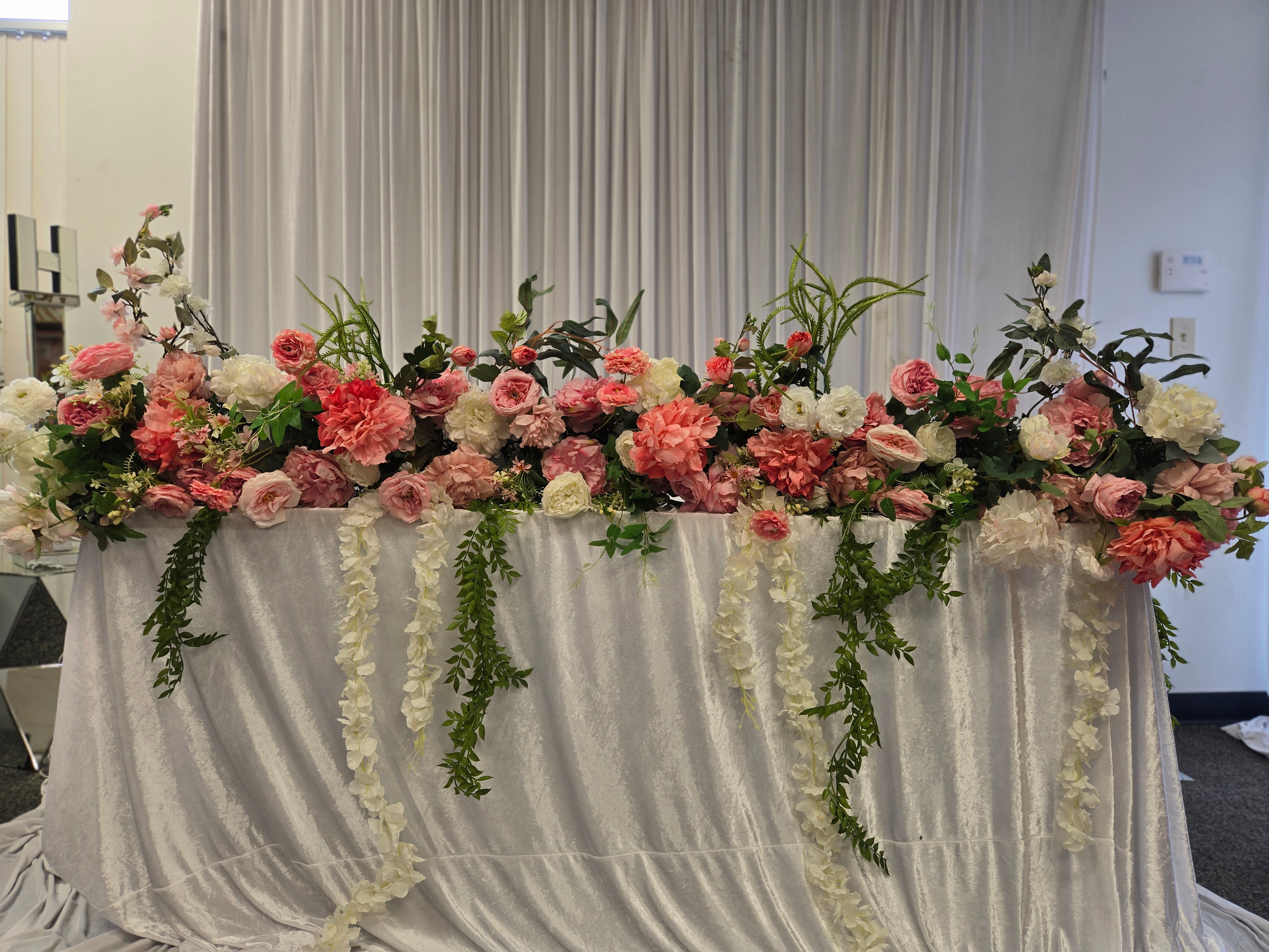 Pink Peonies Runner