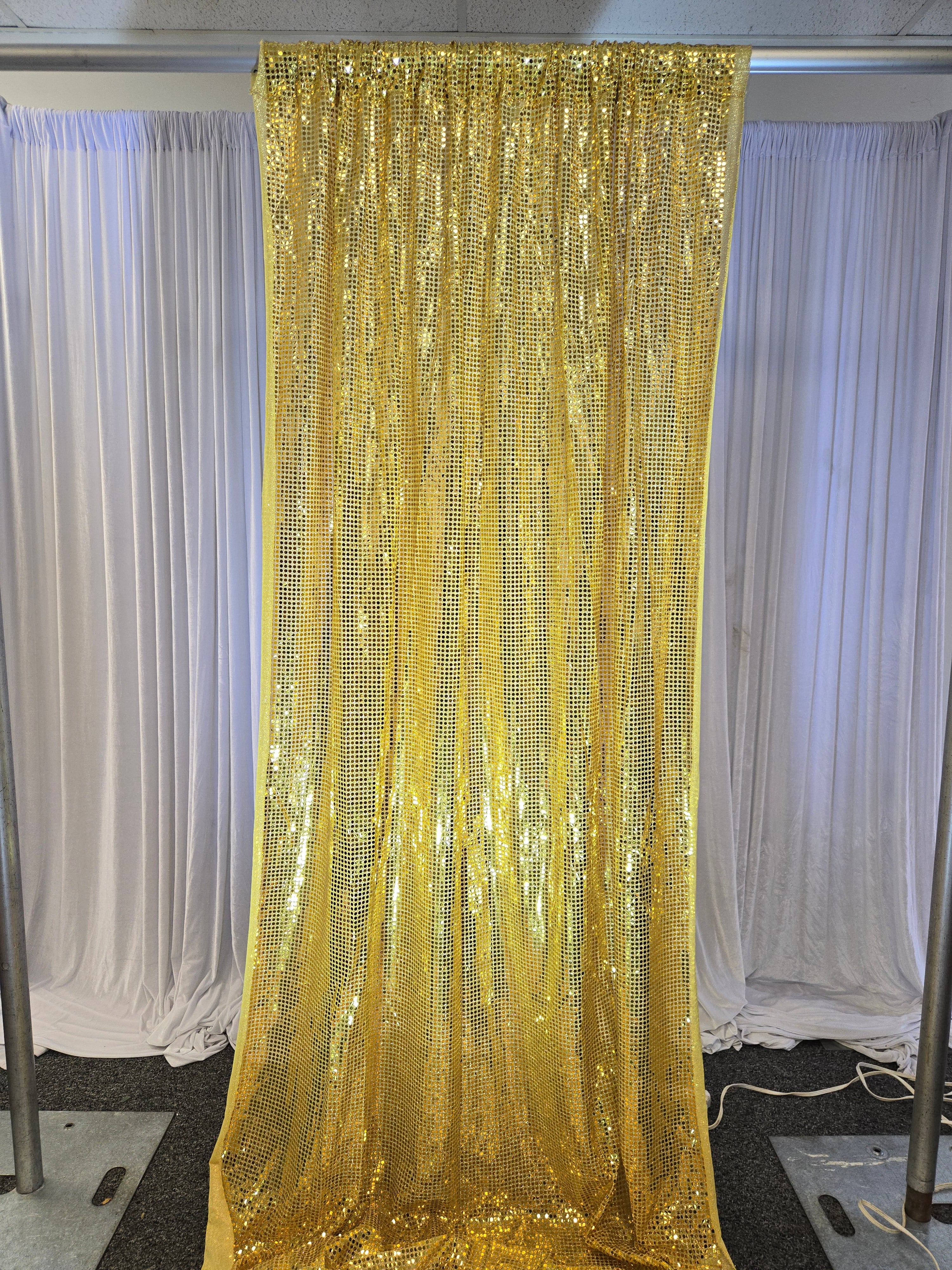 Gold Sequence Drapes 14ft