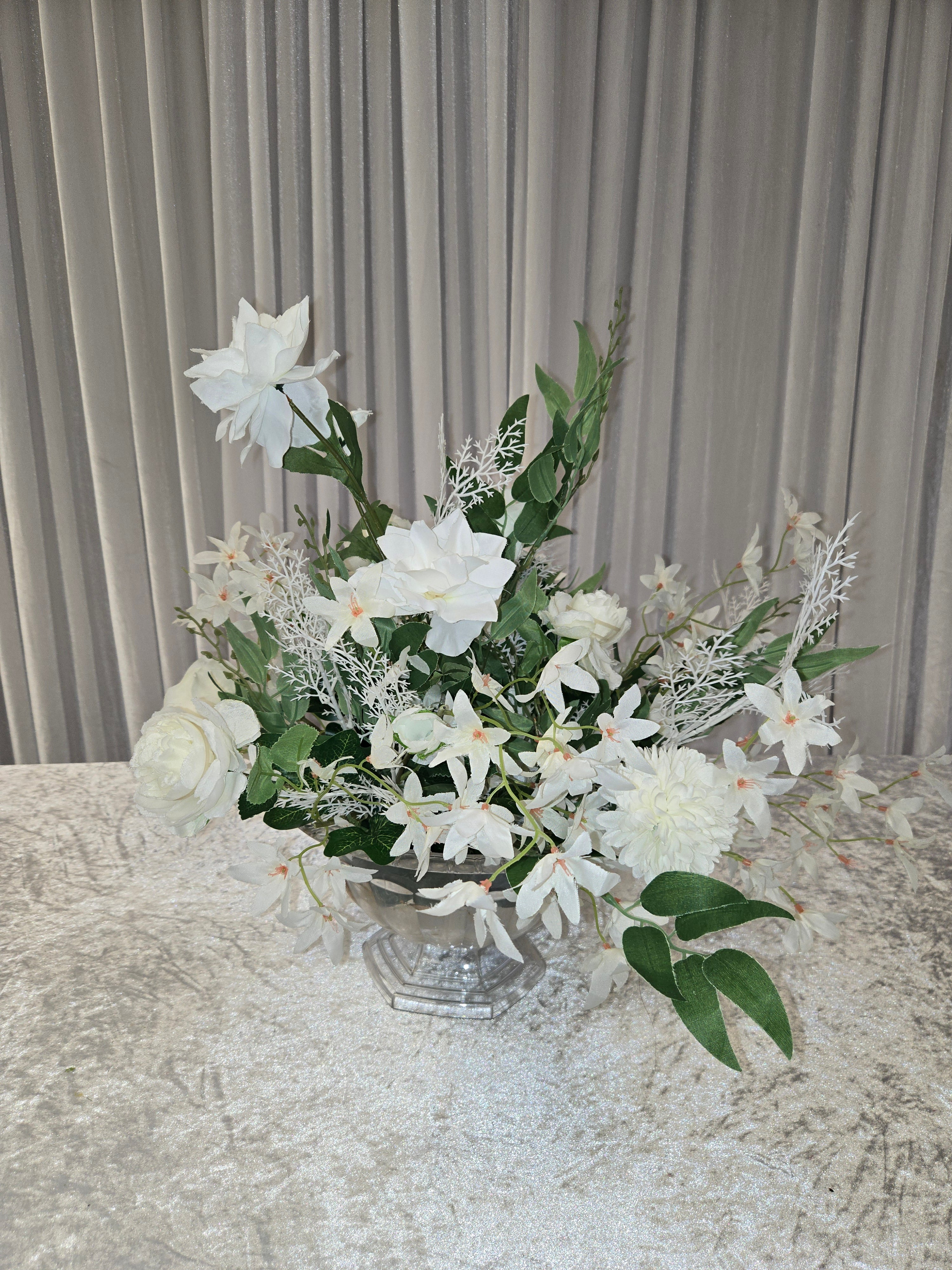 White and Green Center piece