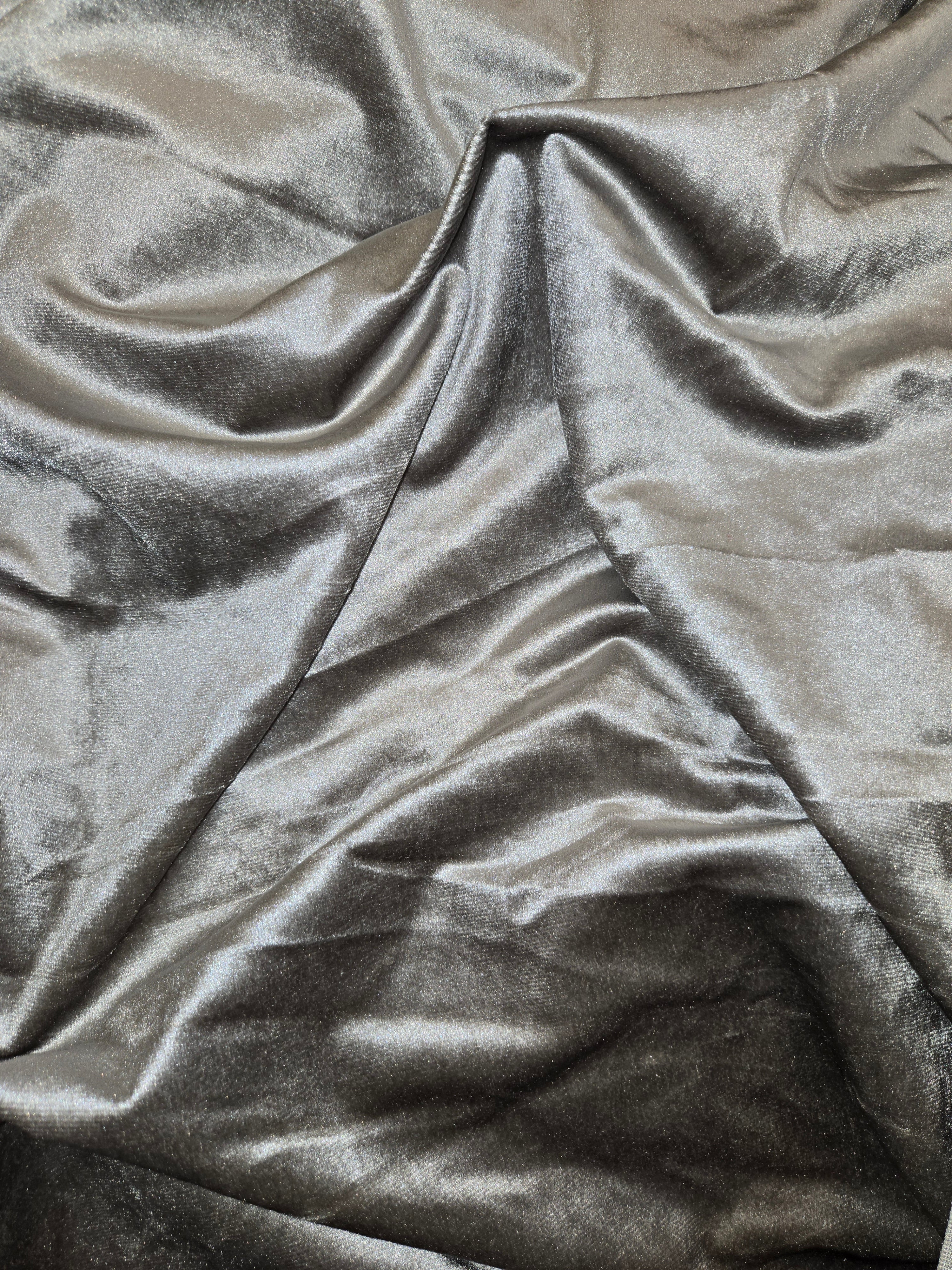 Light Brown velvet Drapes 14 ft