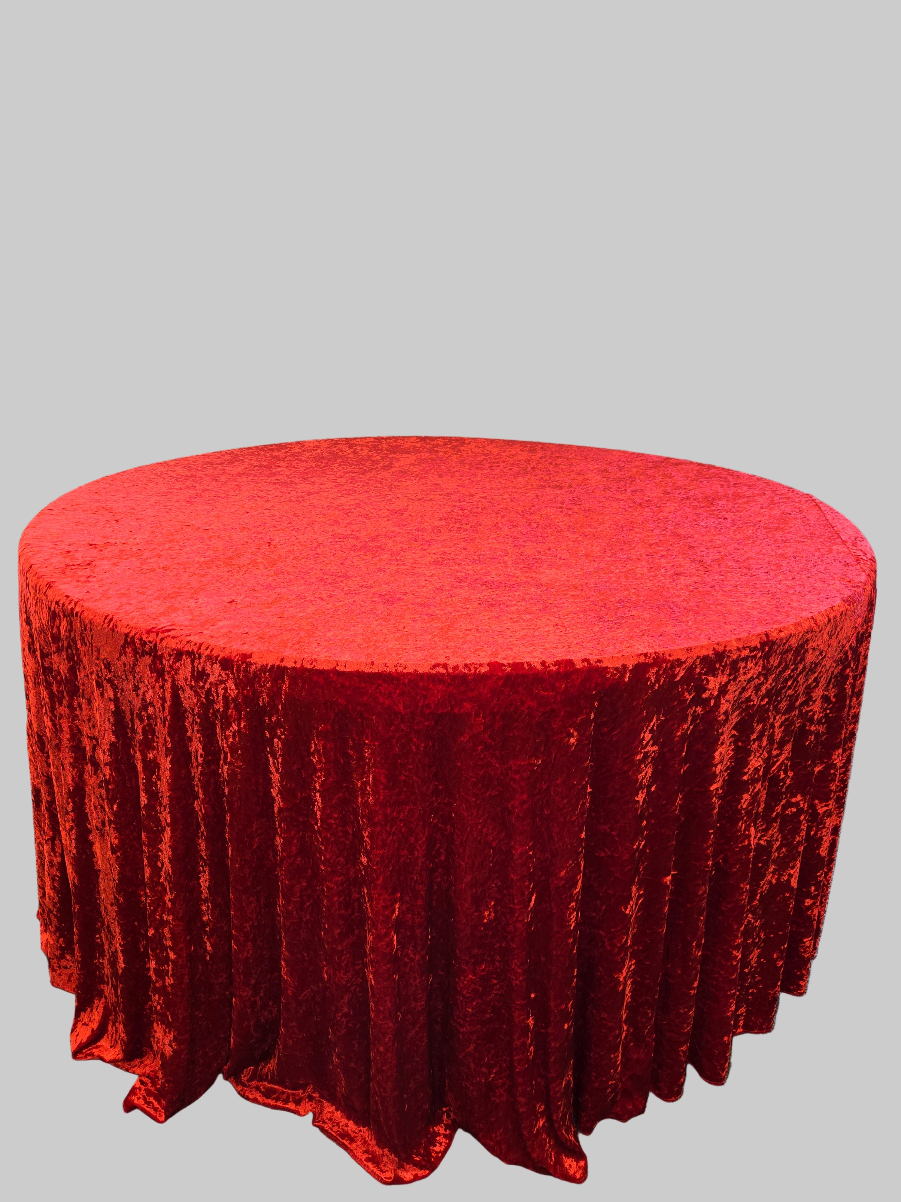 Red velvet premium table cover