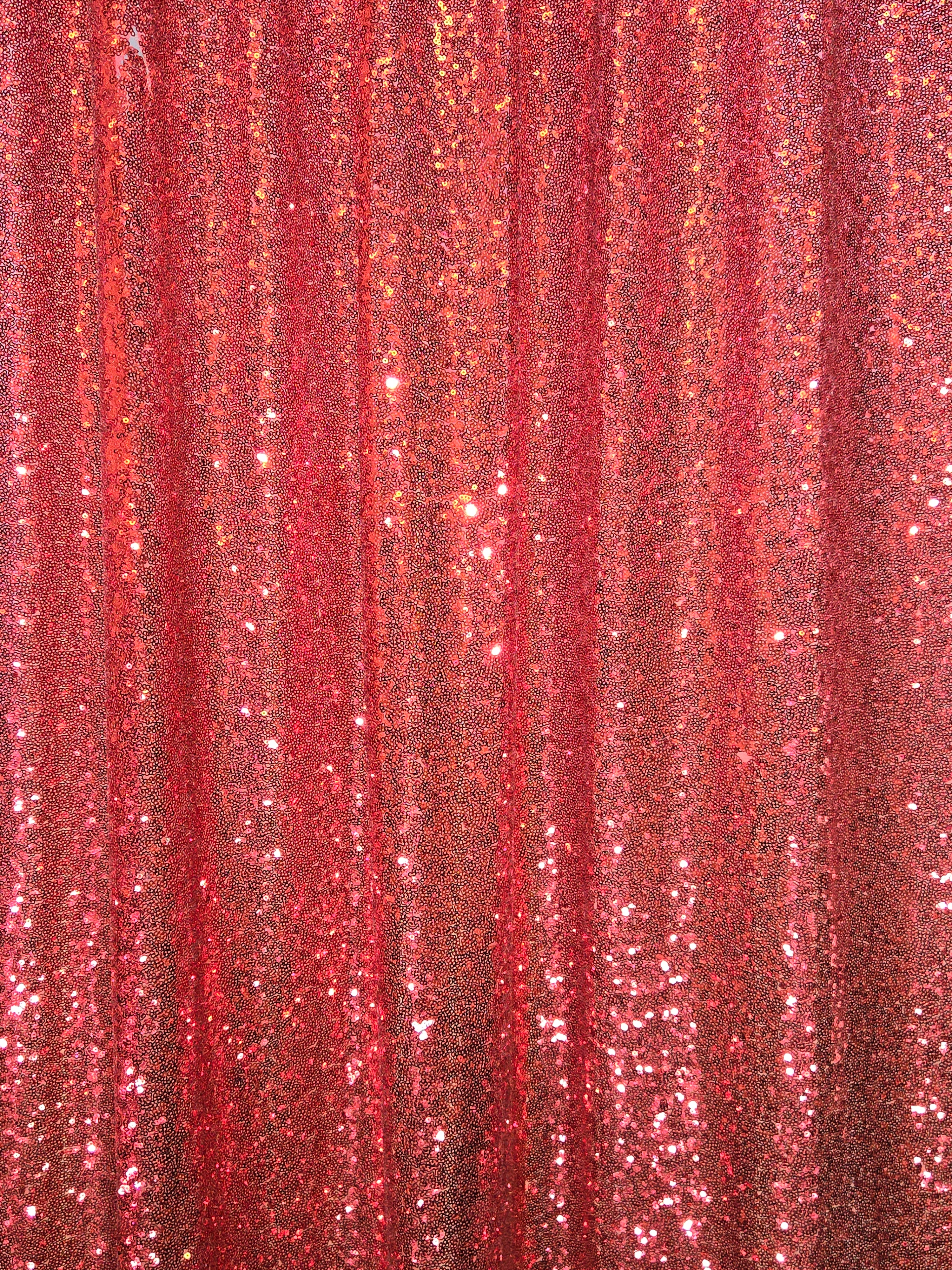 Red Sequence Drapes 14 ft