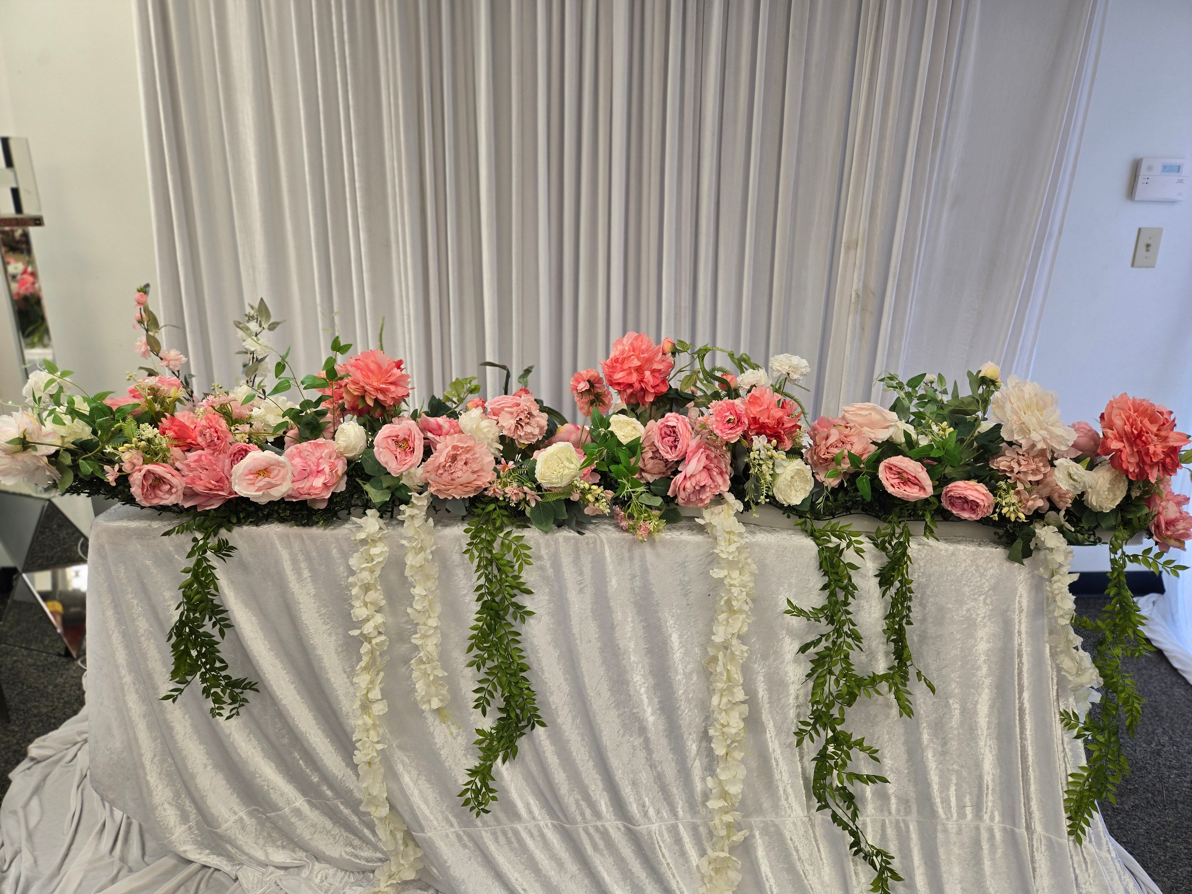 Pink Peonies Runner