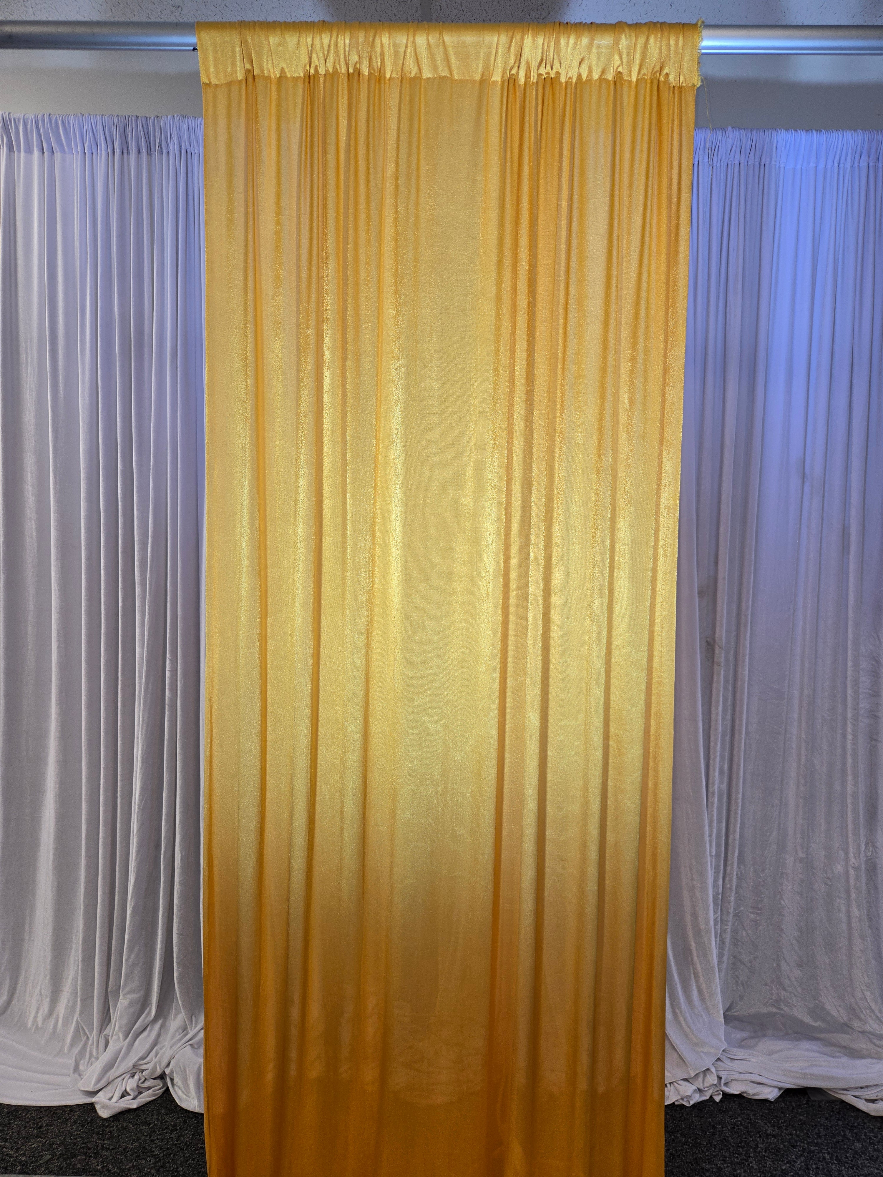 Butter Yellow Spandex Drape 14 ft