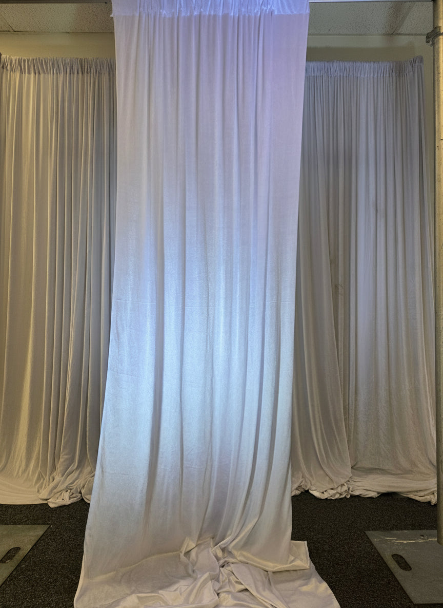 Spandex White Drapes 14ft