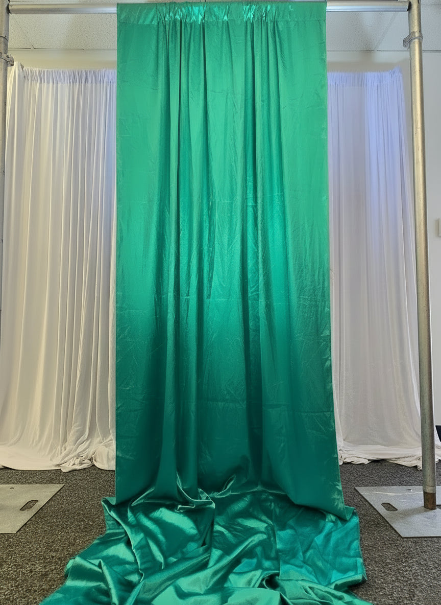 Spandex Green Drapes 14 ft