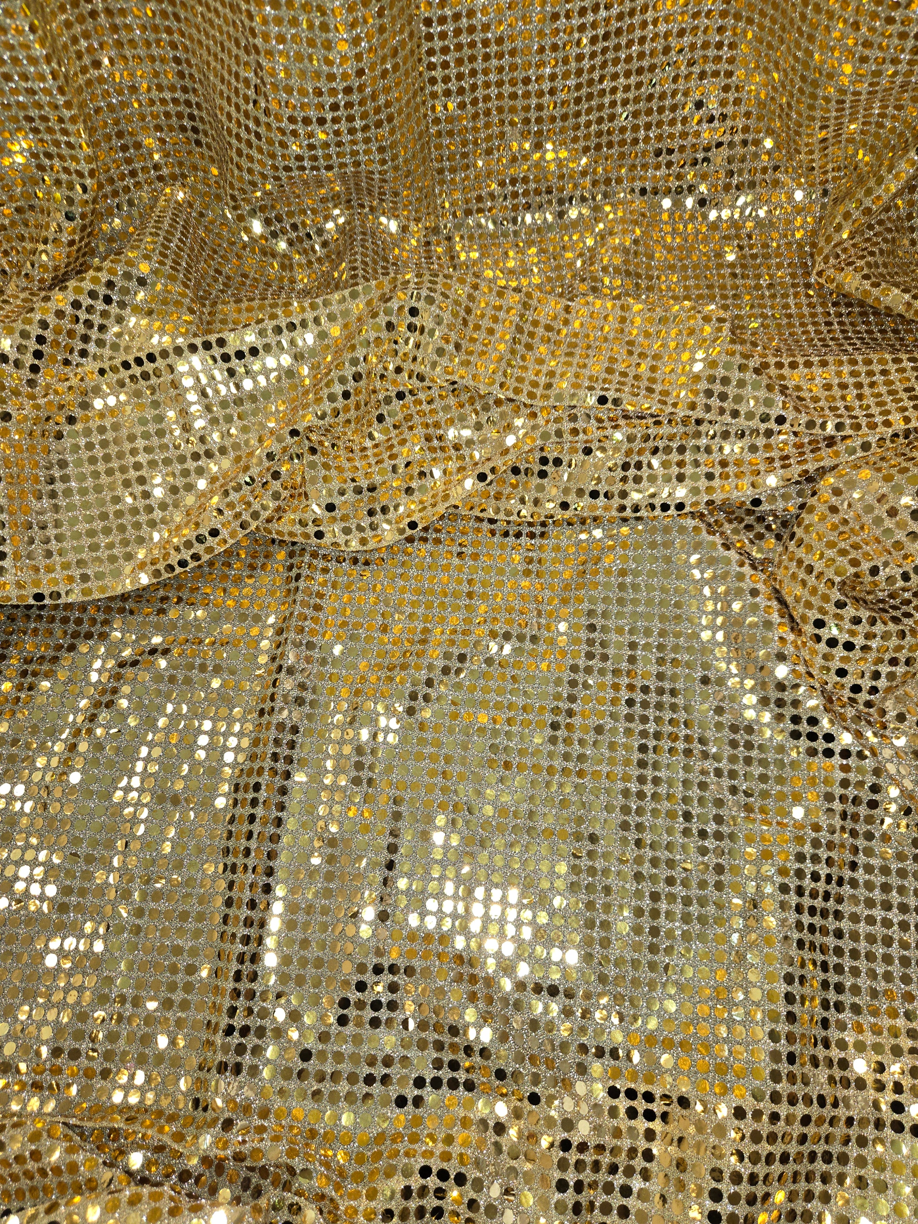 Gold Sequence Drapes 14ft