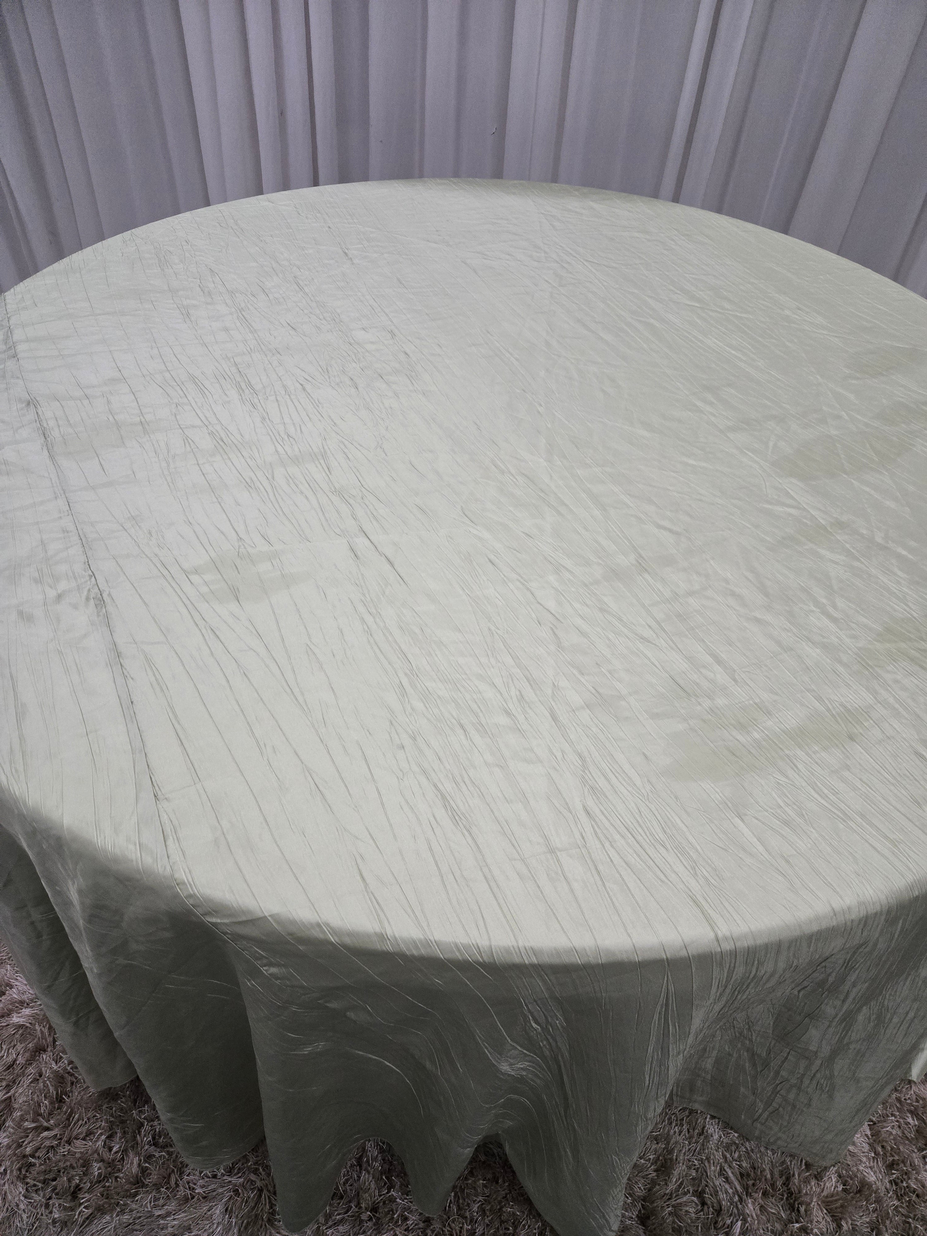 Mint Green Crape Table Cover 120"