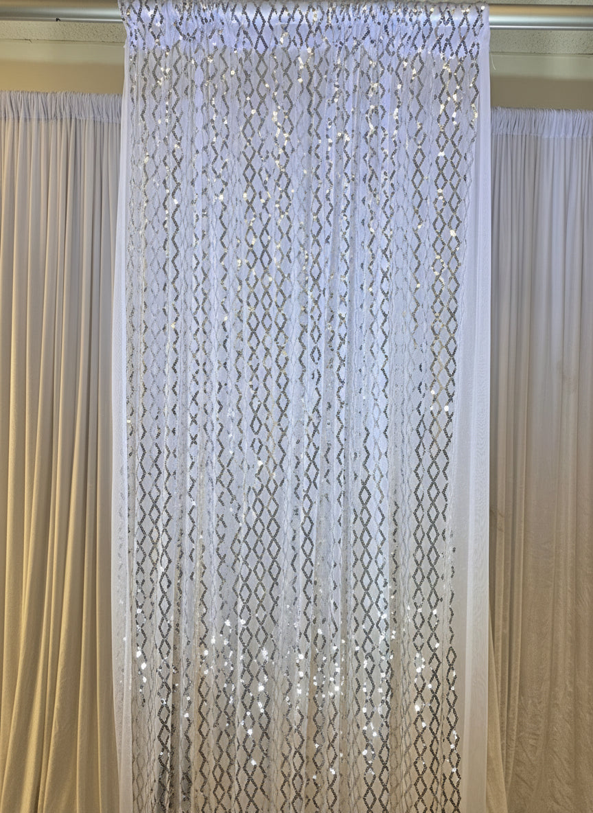 Sequence White Drapes 14ft
