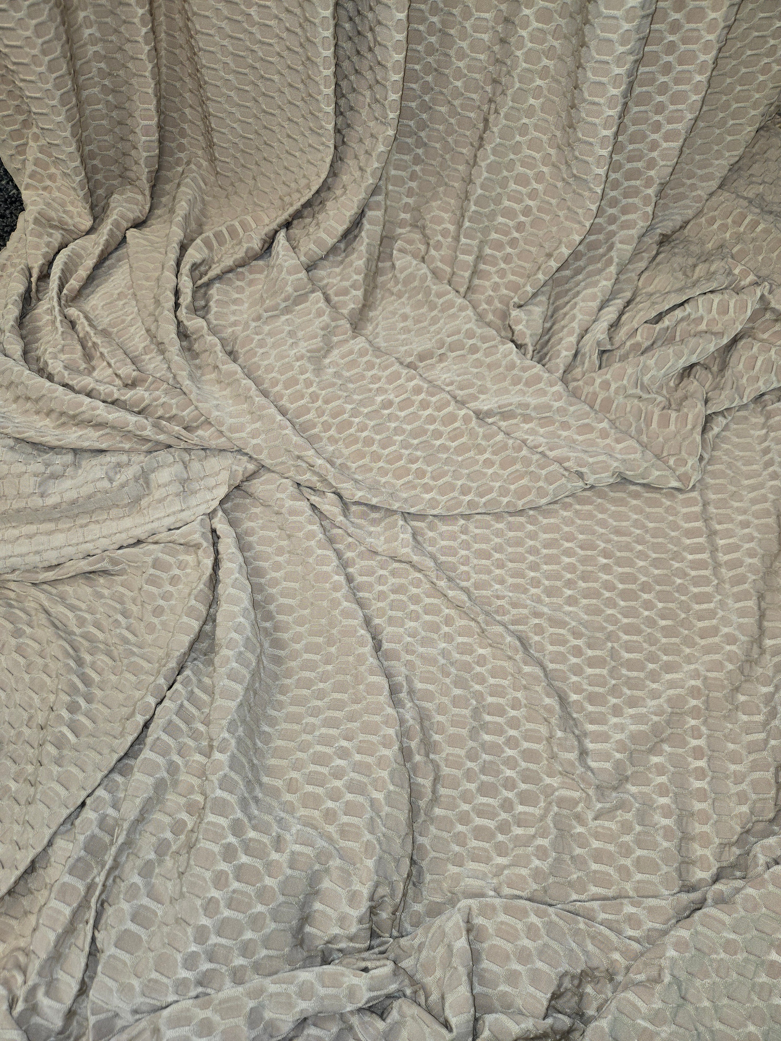 Beige Textured Drapes
