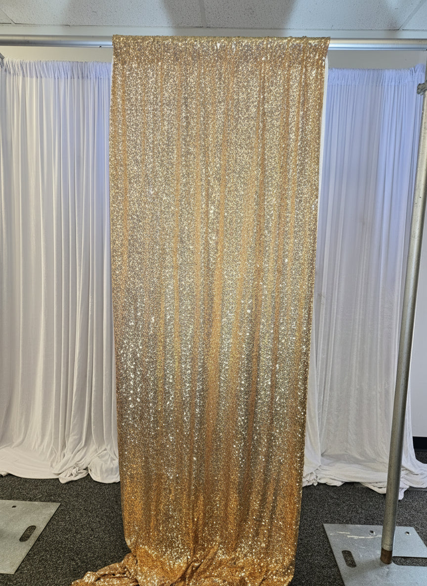 Sequence Lighter Gold Drapes 14 ft