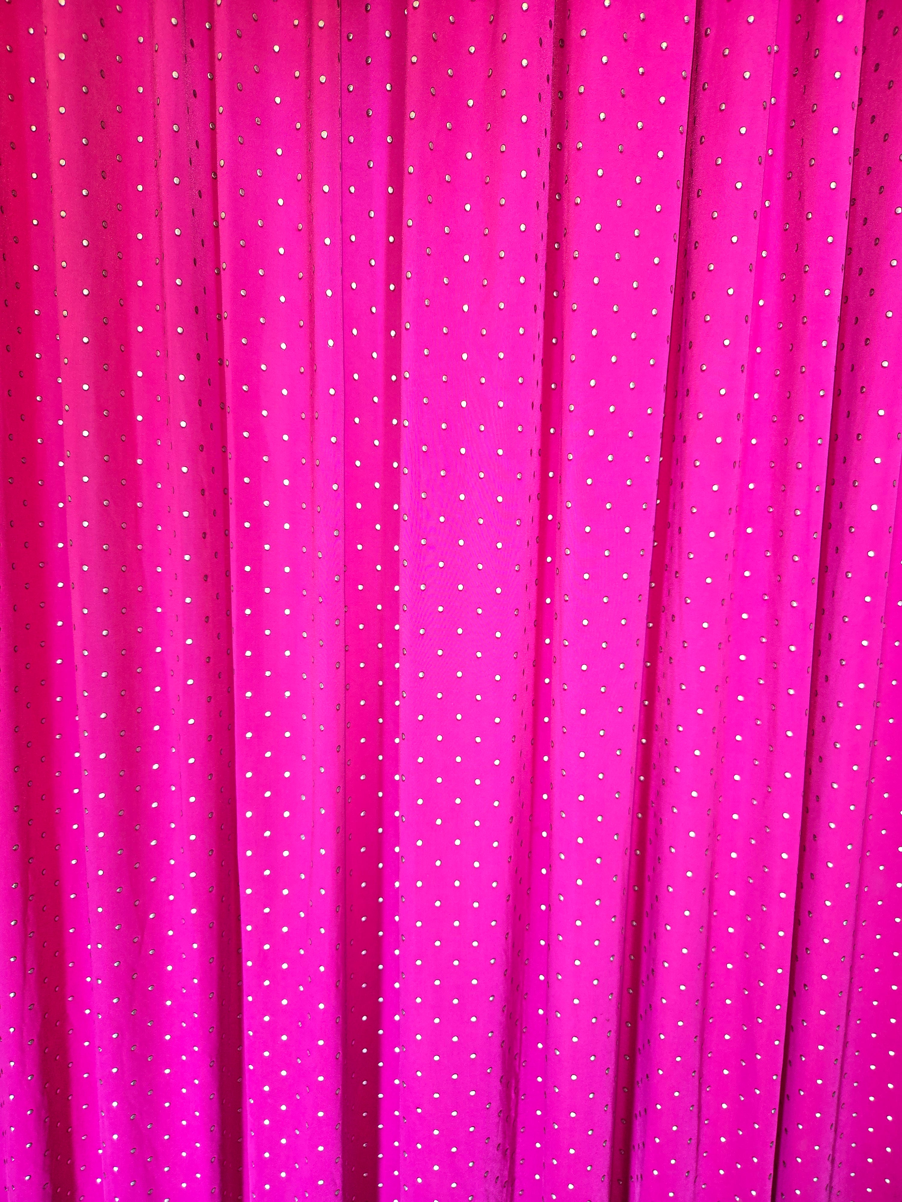 Pink and Silver Drapes 14ft