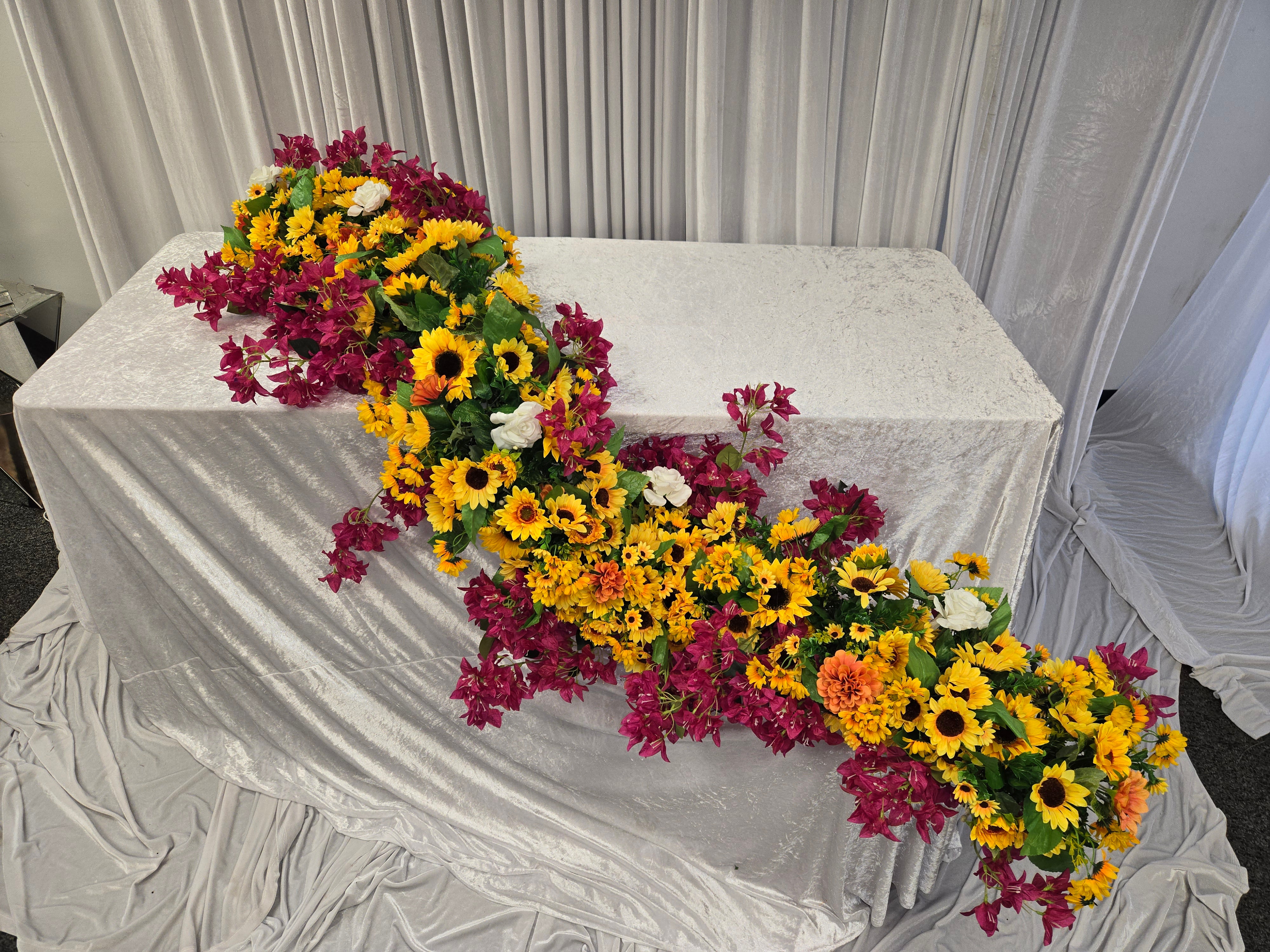 Sunflower + Pink Floral Runner