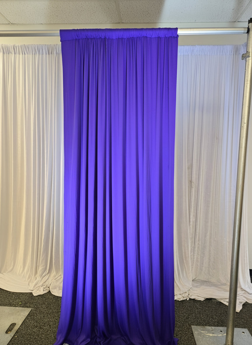 Spandex Purple Drapes 10 ft