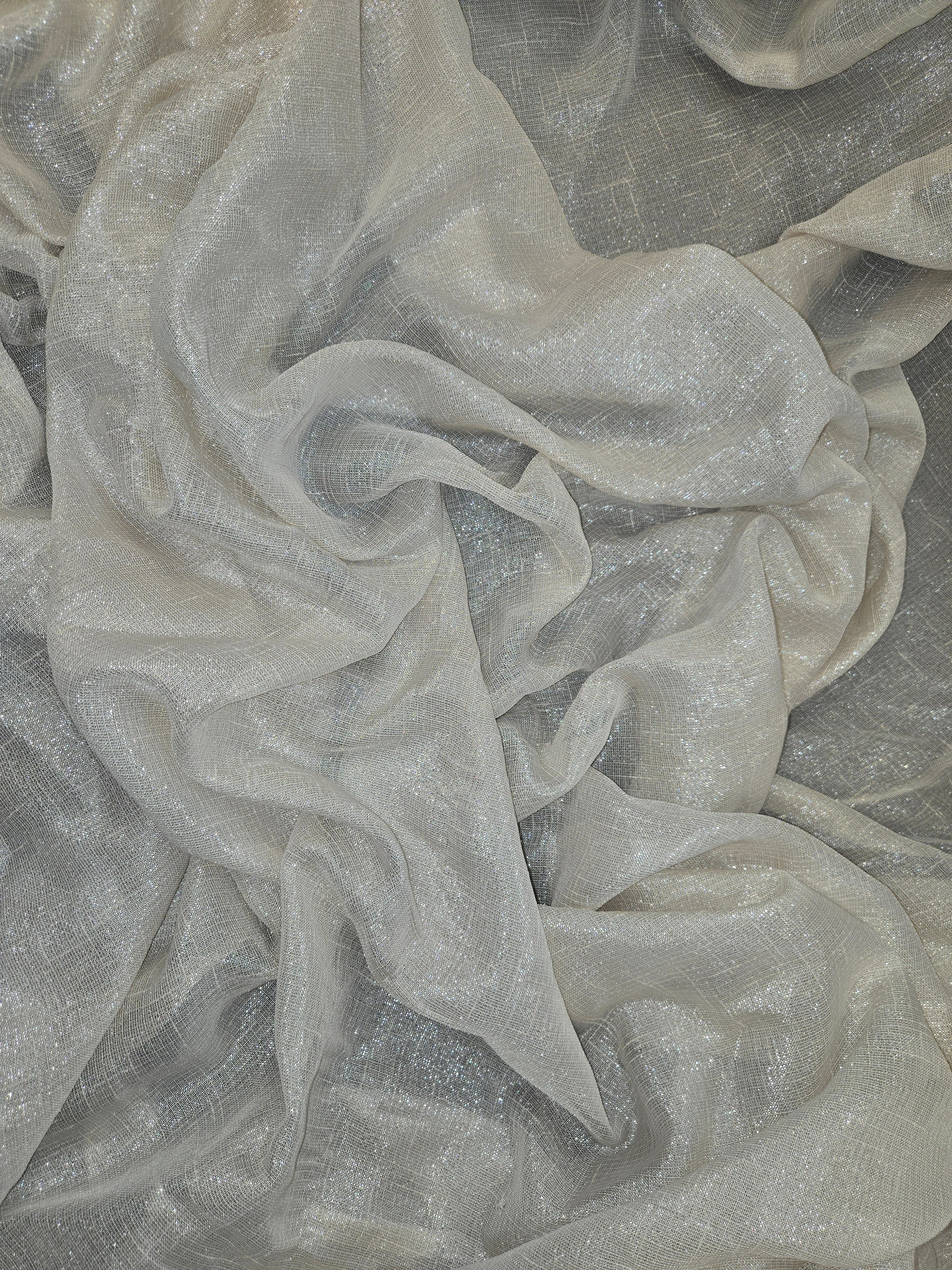 White orgenza Drapes 14ft