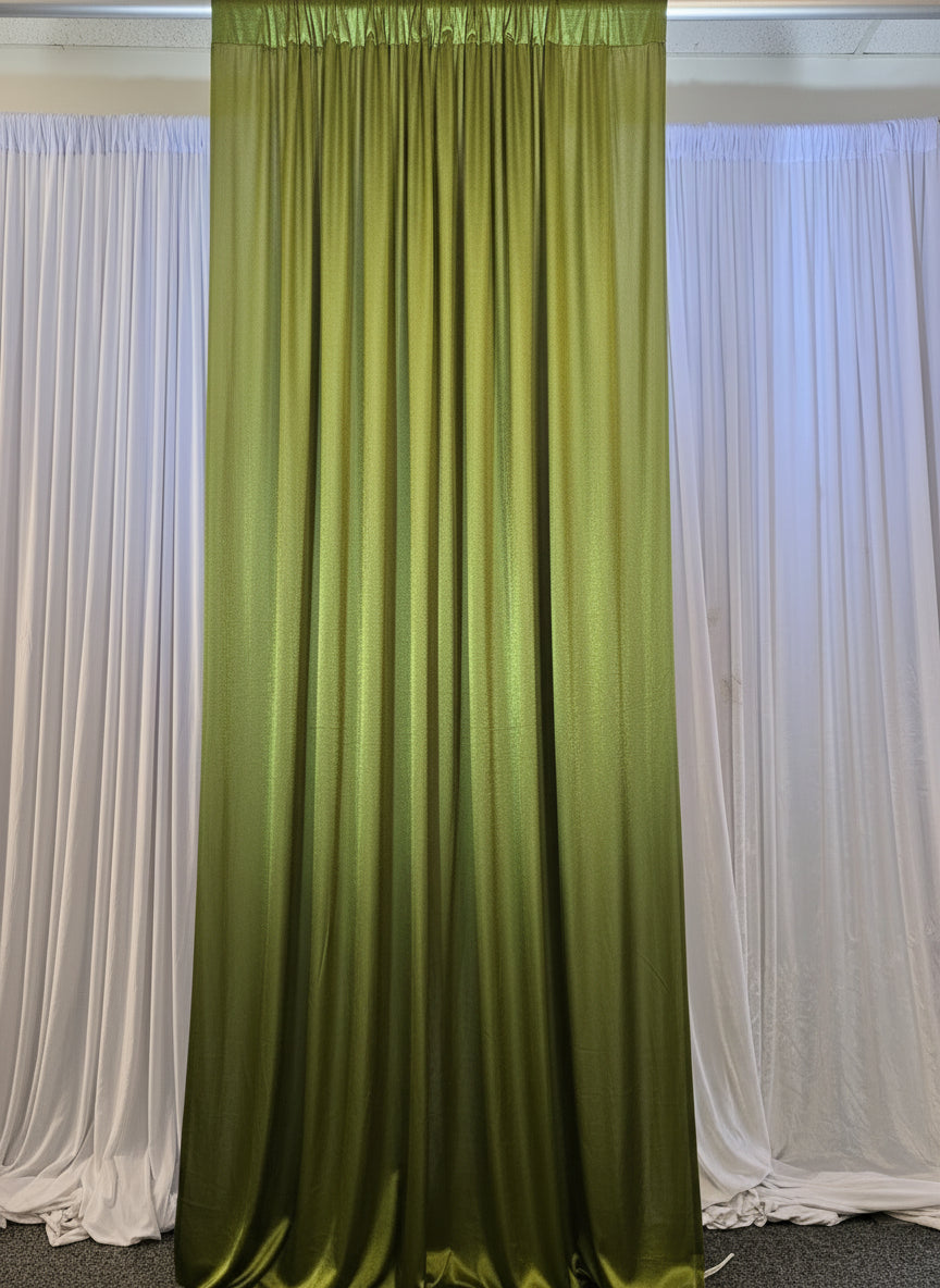 Spandex Pickle Green Drape 14 ft